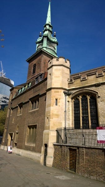 A photo of All Hallows by the Tower