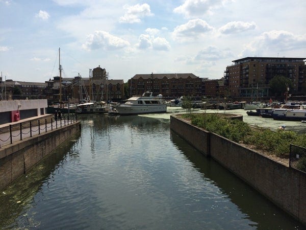 A photo of Limehouse Basin