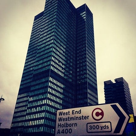 A photo of Warren Street Station