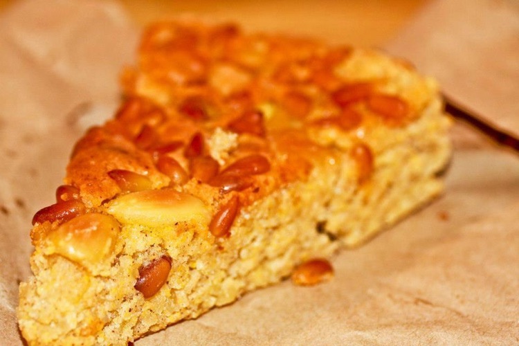 Slice of almond polenta cake (8.5/10)
