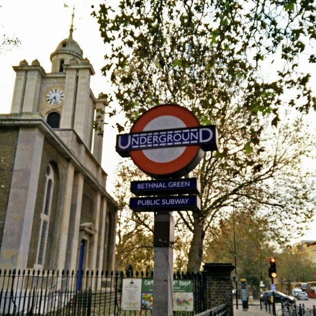 A photo of Bethnal Green Station