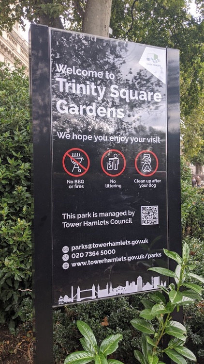 A photo of Trinity Square Gardens