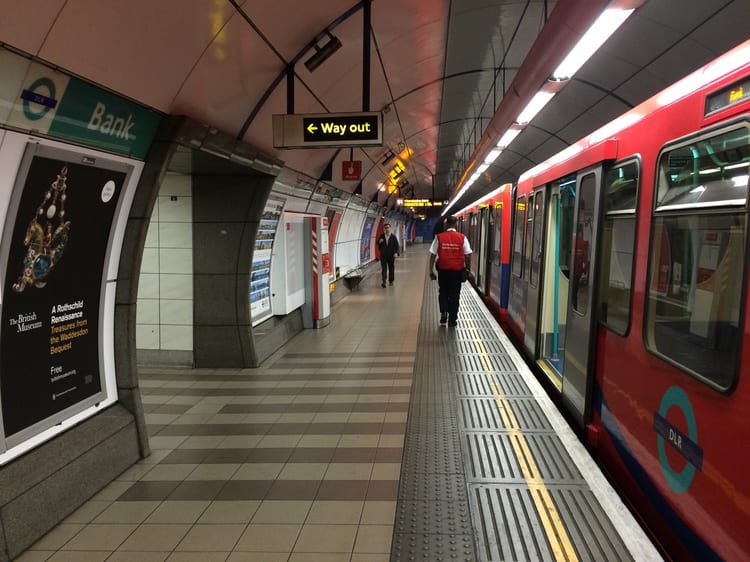 A photo of Bank Station
