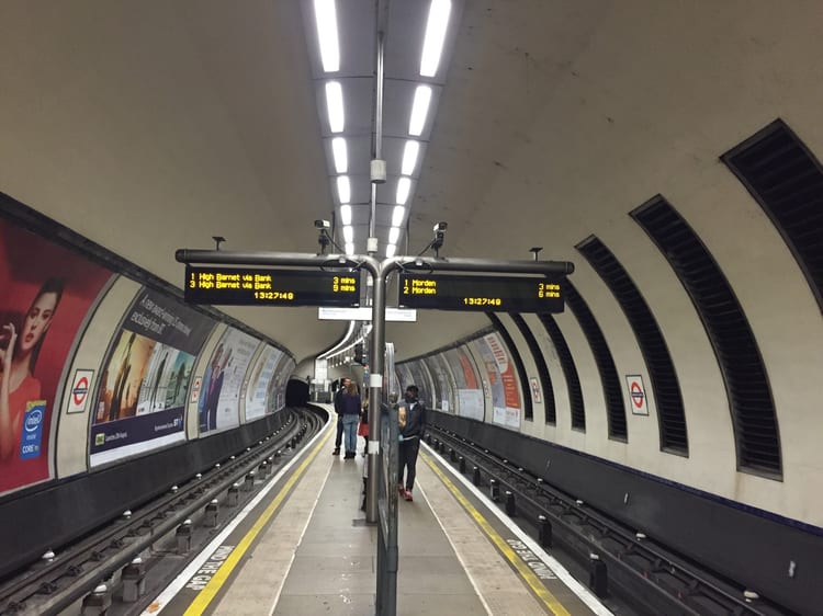 A photo of Clapham North Station