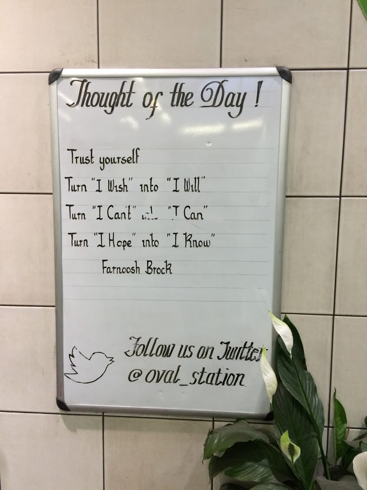 A photo of Oval Station