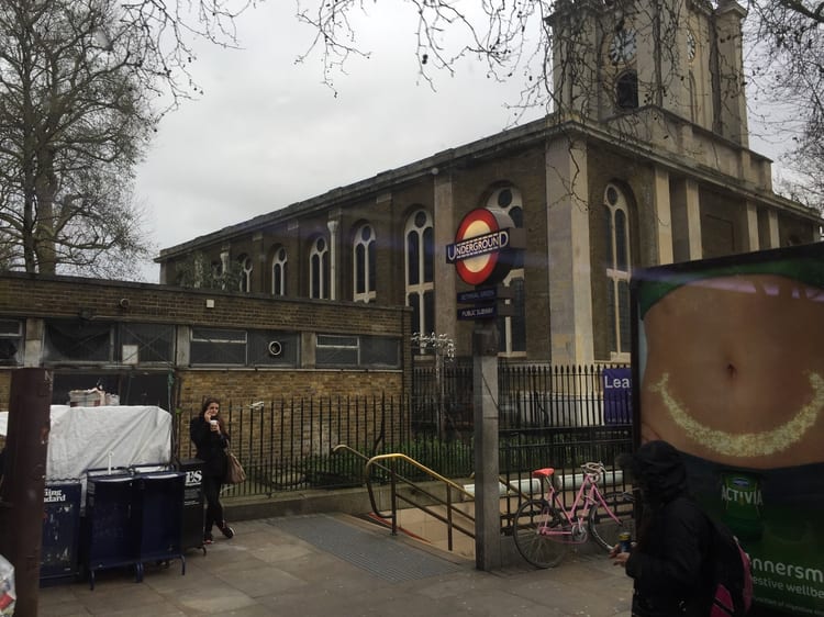 A photo of Bethnal Green Station
