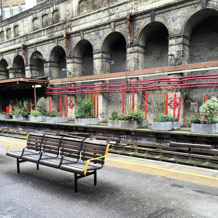 A photo of Barbican Station