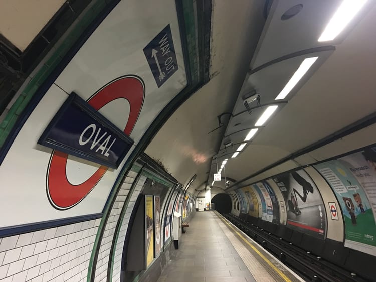 A photo of Oval Station