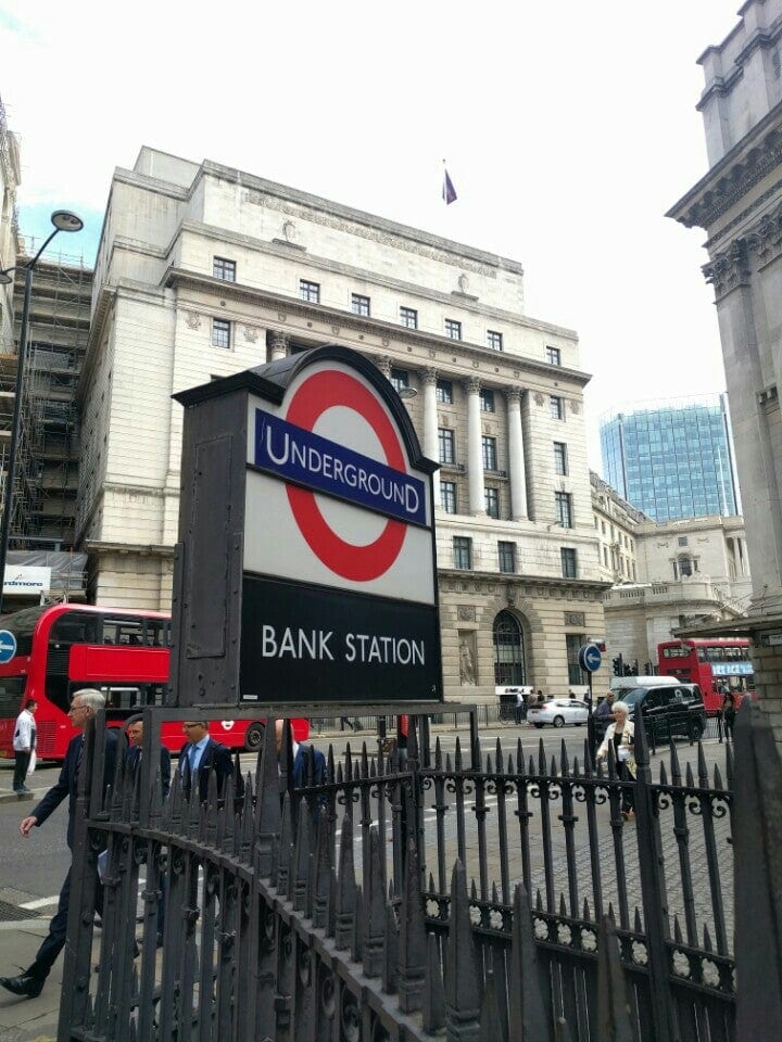 A photo of Bank Station