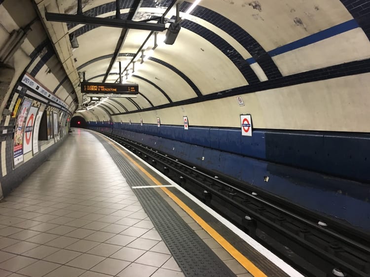 A photo of Lambeth North Station