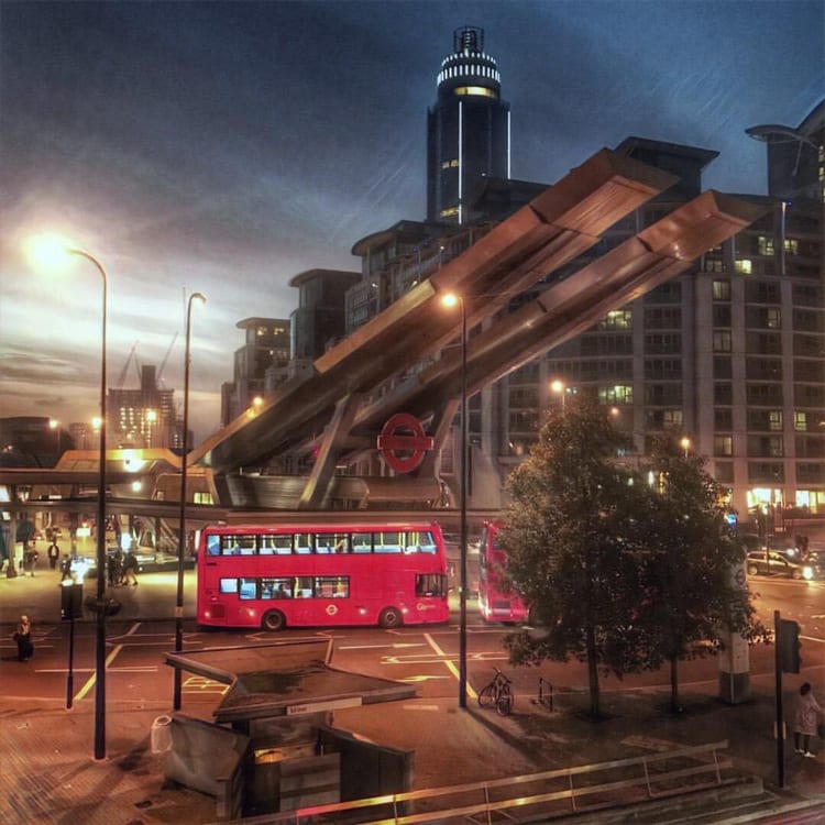 A photo of Vauxhall Station