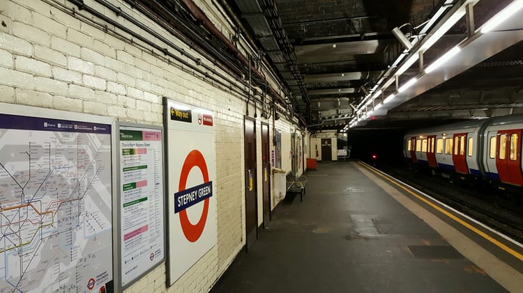 A photo of Stepney Green Station
