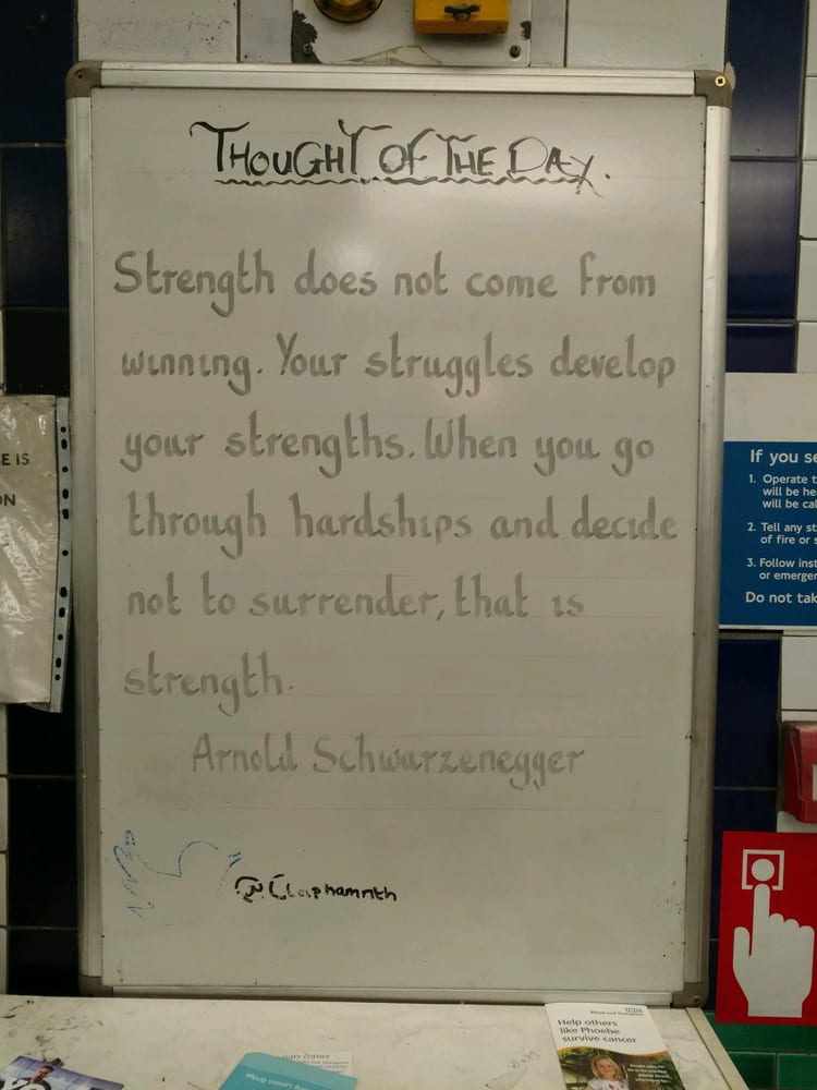 A photo of Clapham North Station