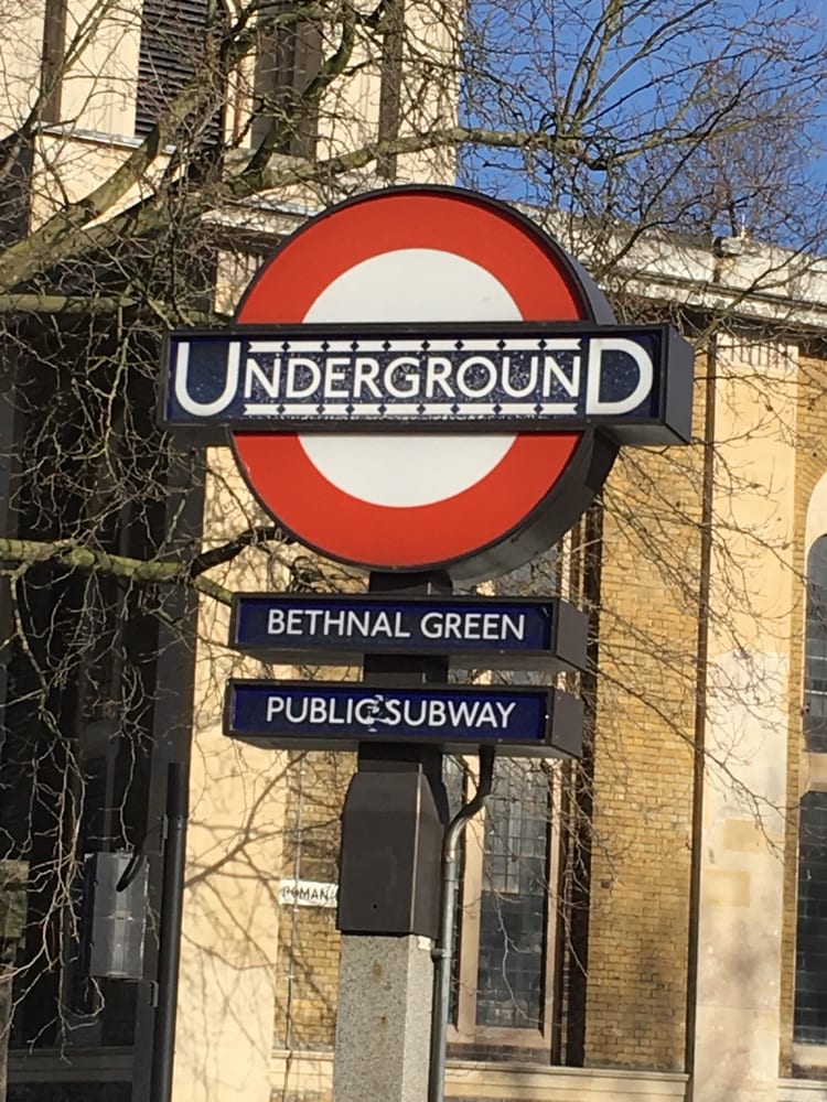 A photo of Bethnal Green Station