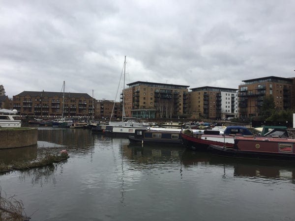 A photo of Limehouse Basin