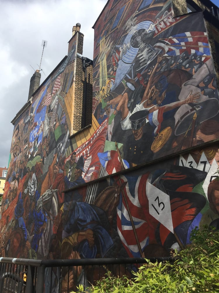 A photo of The Battle of Cable Street Mural
