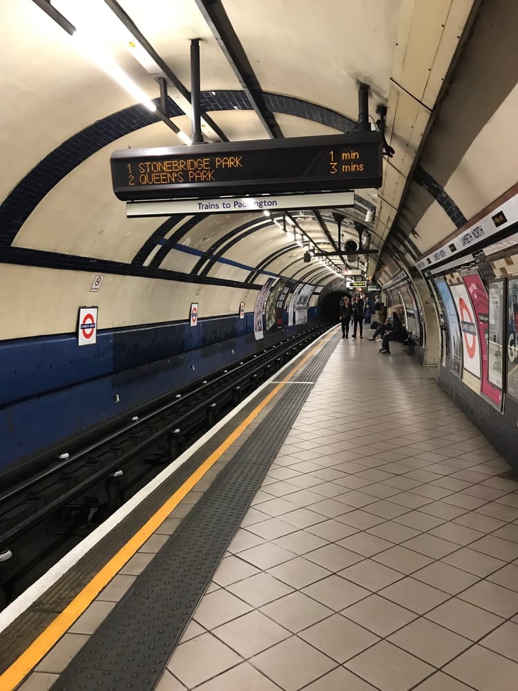A photo of Lambeth North Station