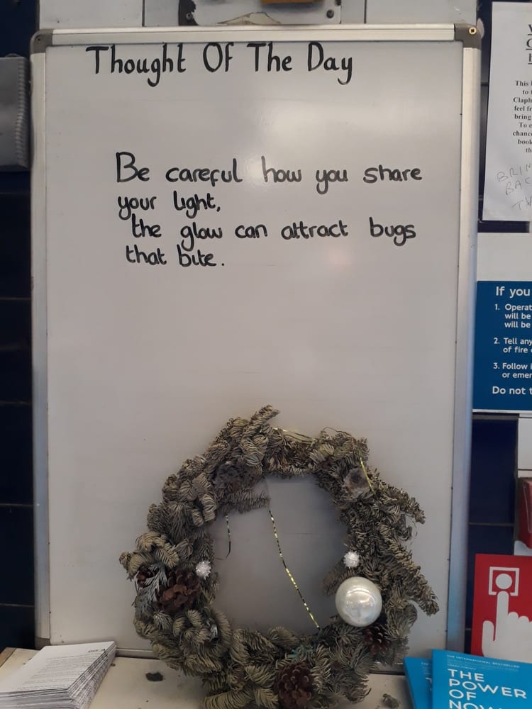 A photo of Clapham North Station