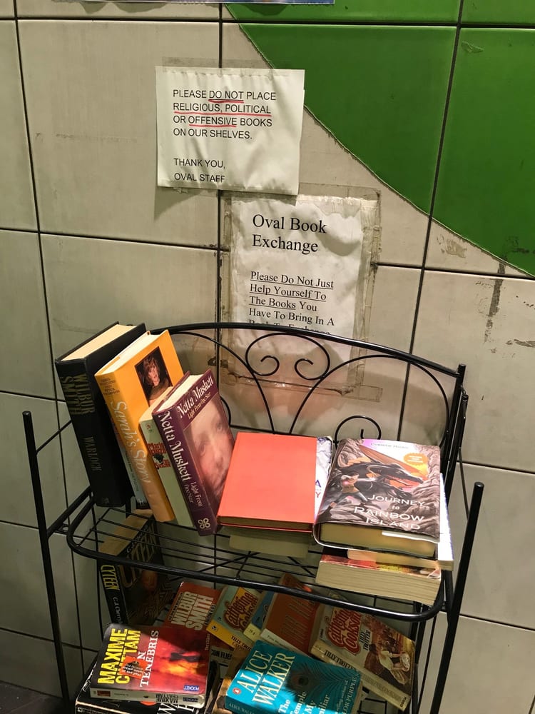 A photo of Oval Station