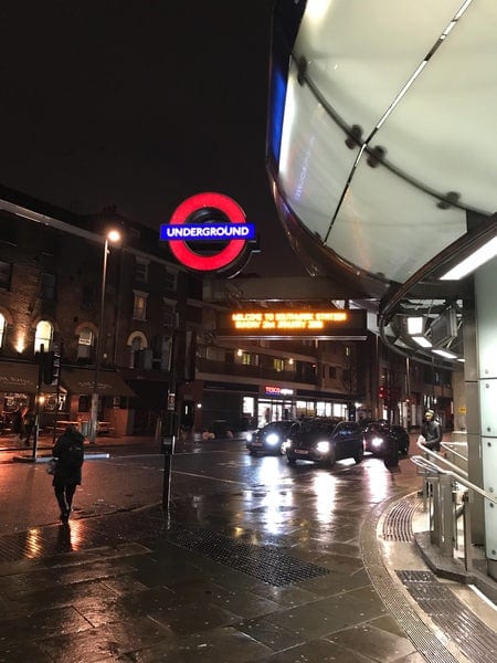A photo of Southwark Station