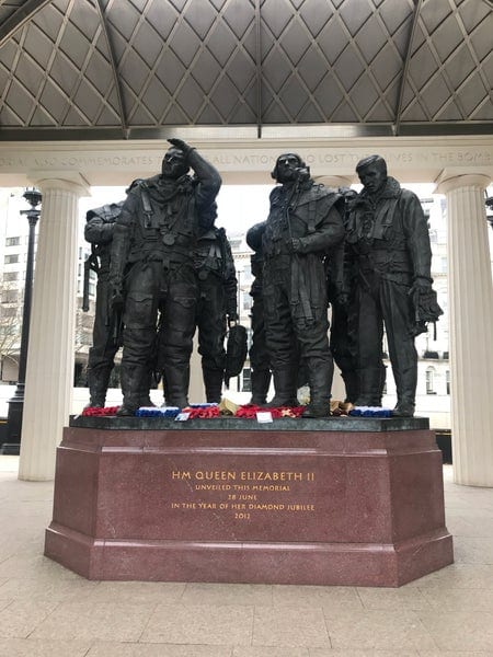 A photo of Bomber Command Memorial