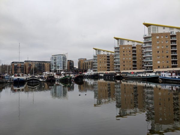 A photo of Limehouse Basin