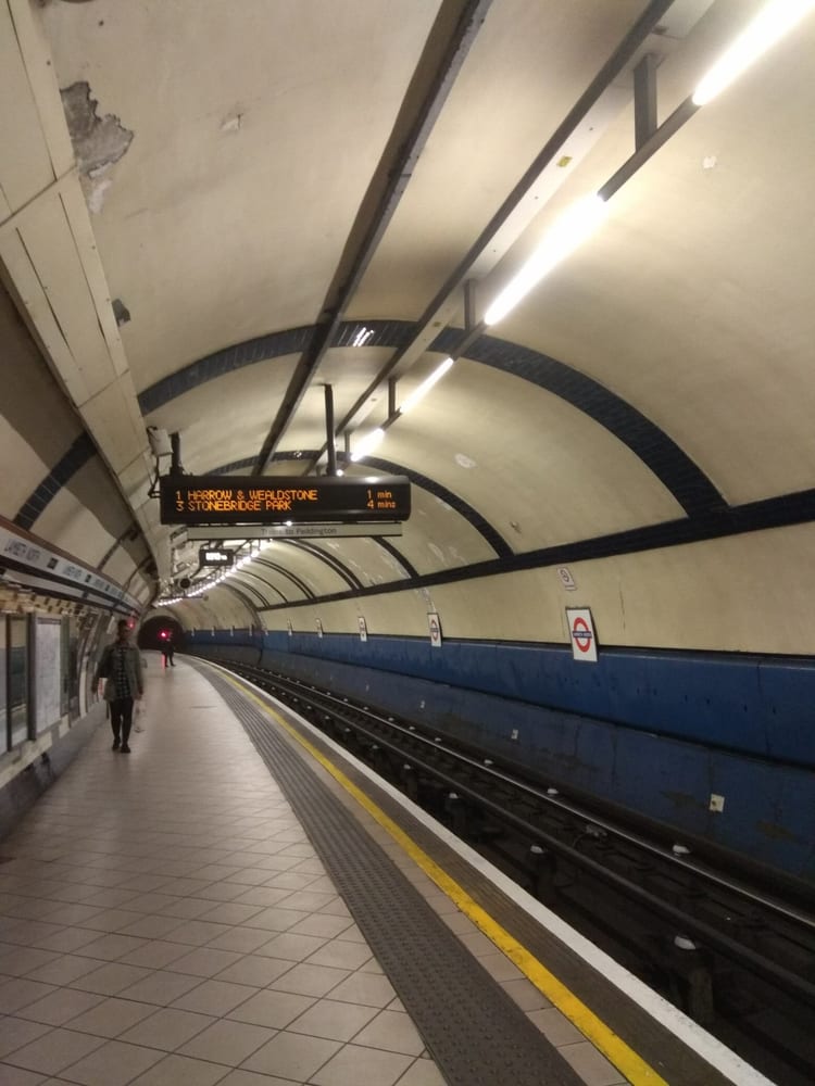 A photo of Lambeth North Station