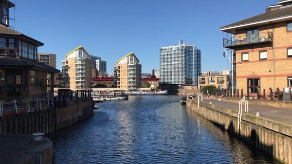 A photo of Limehouse Basin