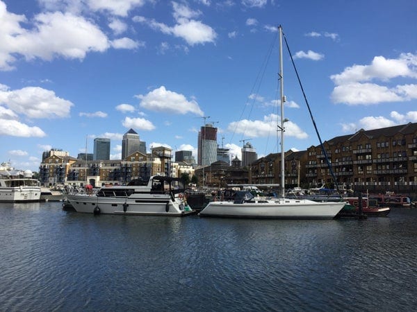 A photo of Limehouse Basin