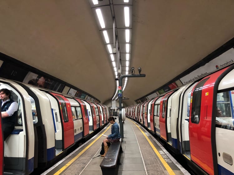 A photo of Clapham North Station