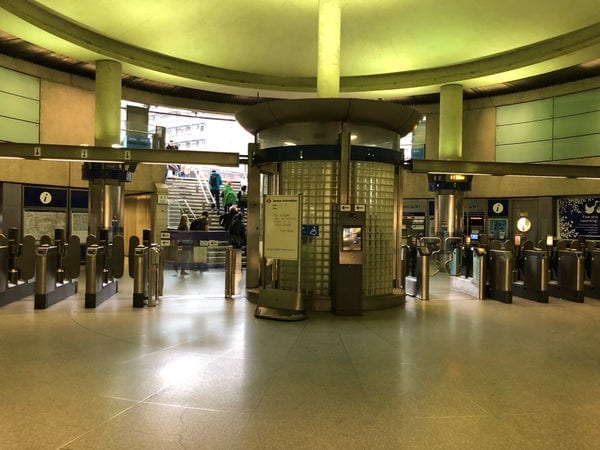 A photo of Southwark Station