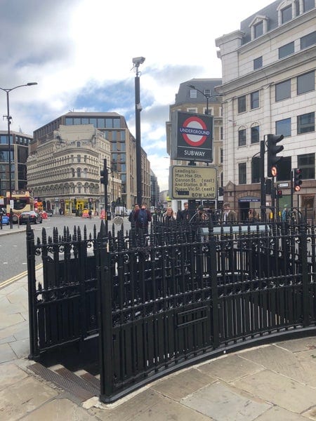 A photo of Mansion House Station