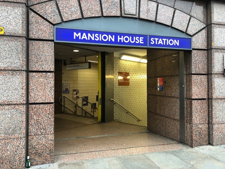 A photo of Mansion House Station