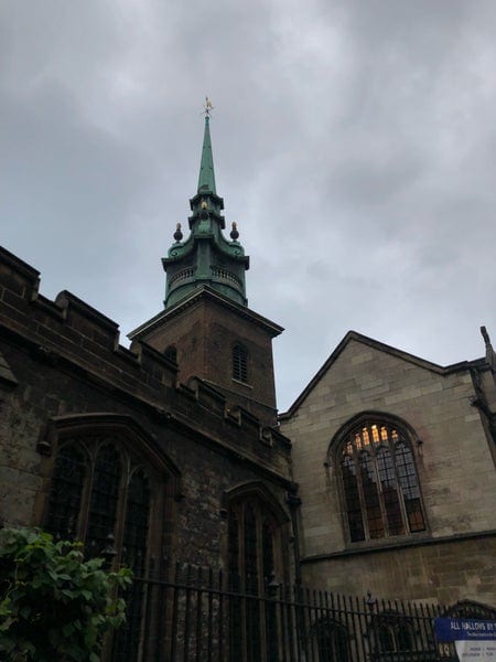 A photo of All Hallows by the Tower