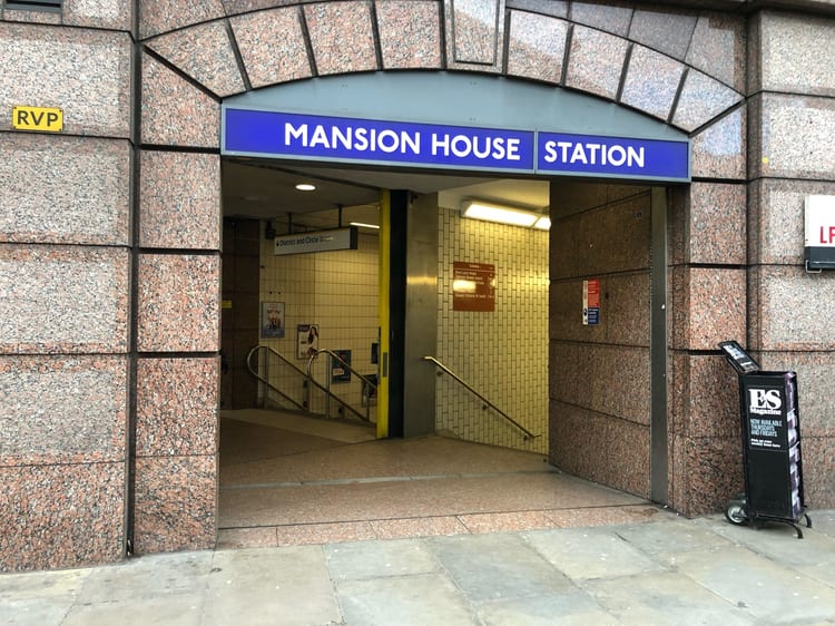 A photo of Mansion House Station
