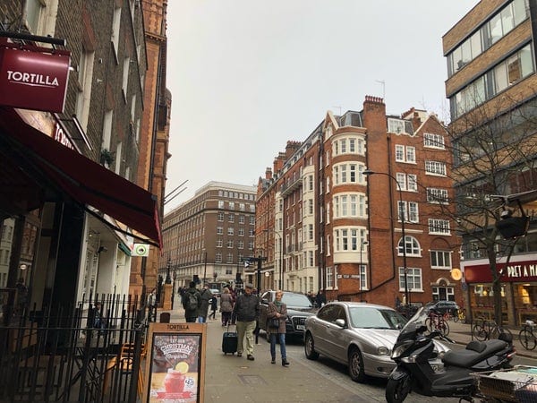 A photo of Russell Square Station