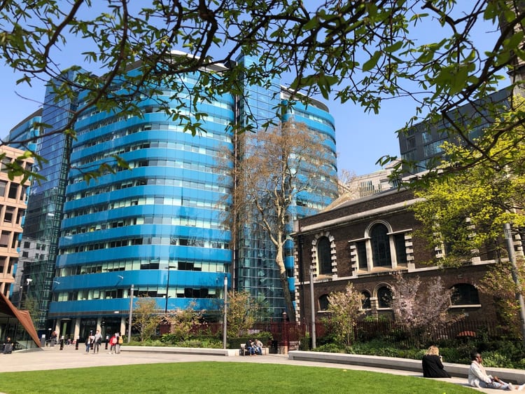 A photo of Aldgate Square