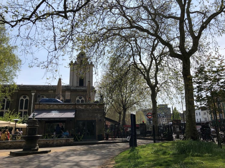 A photo of Bethnal Green Station