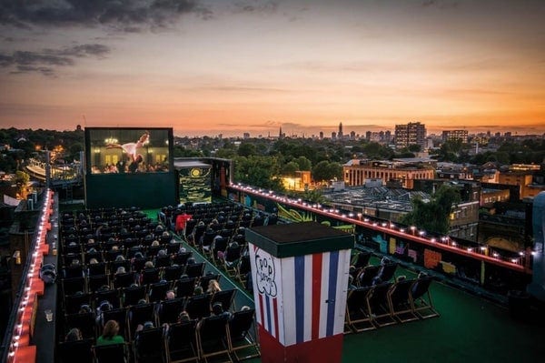 A photo of Bussey Building - Rooftop Cinema Club