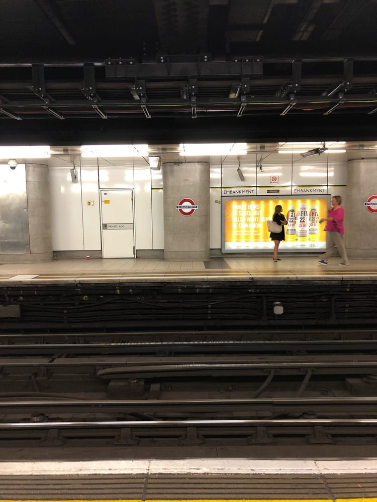 A photo of Embankment Station