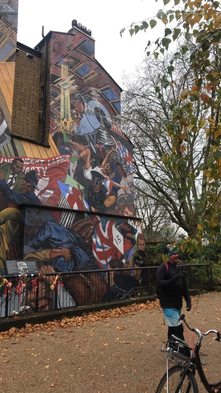 A photo of The Battle of Cable Street Mural