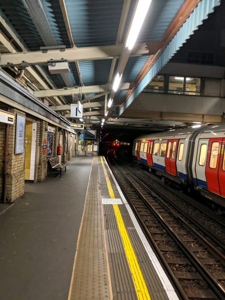 A photo of Barbican Station