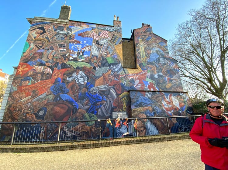A photo of The Battle of Cable Street Mural