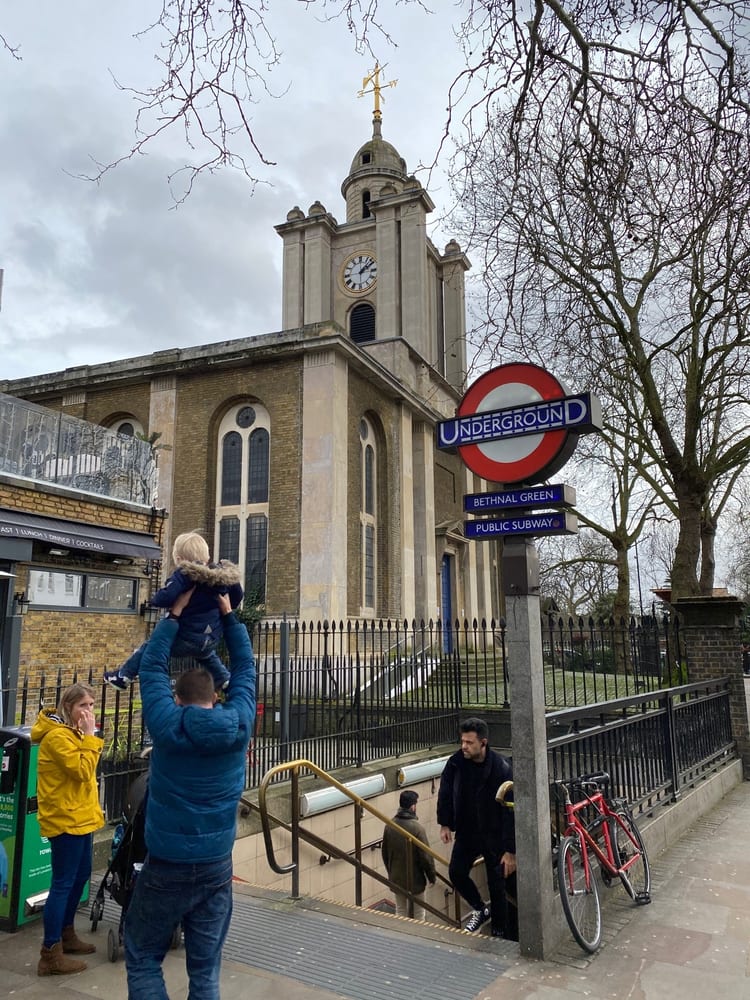 A photo of Bethnal Green Station