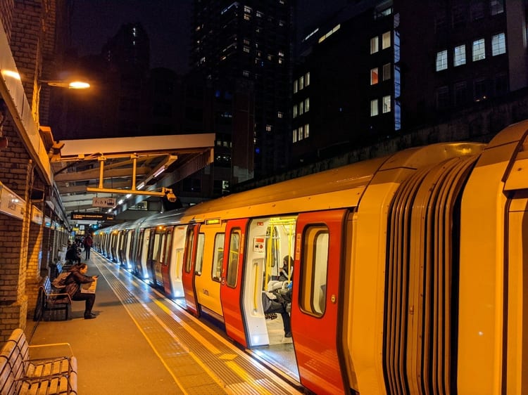 A photo of Barbican Station