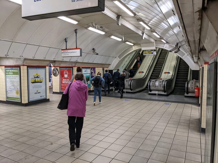 A photo of Bethnal Green Station