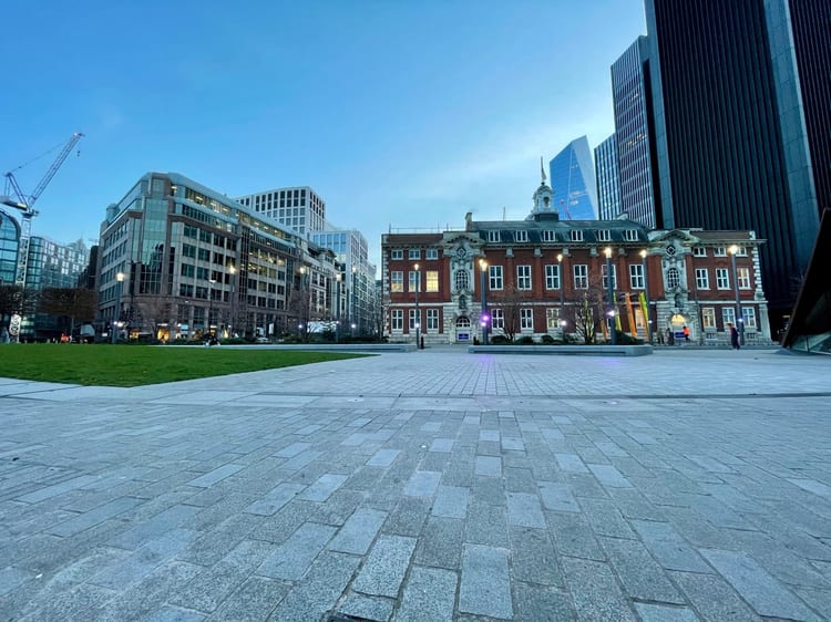 A photo of Aldgate Square
