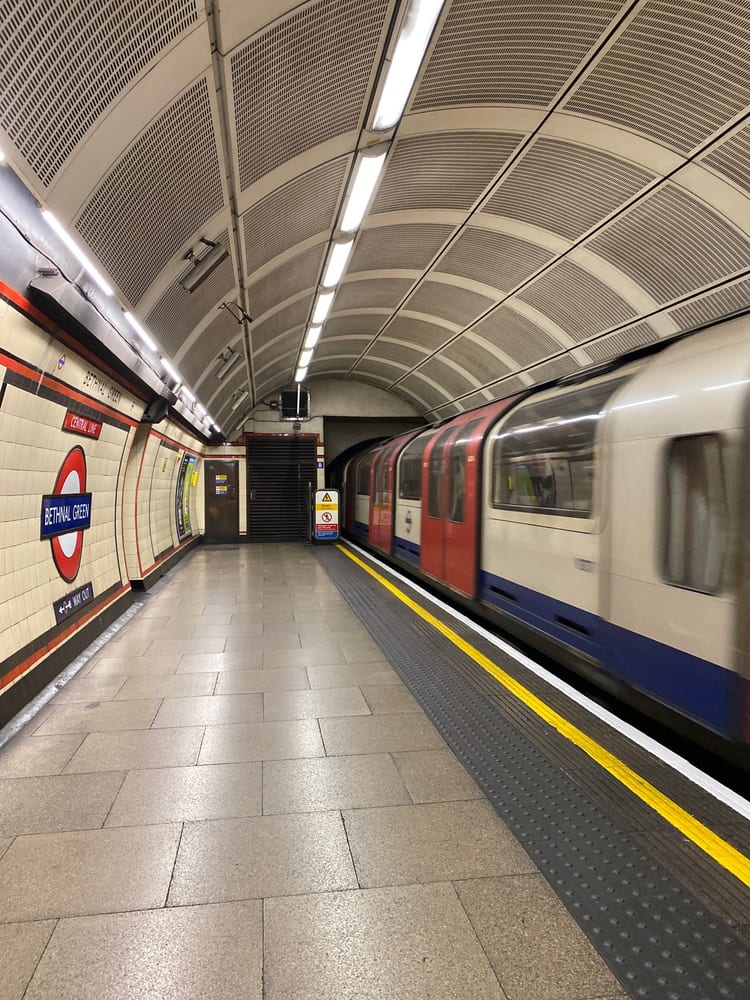 A photo of Bethnal Green Station