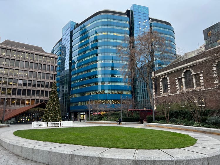 A photo of Aldgate Square