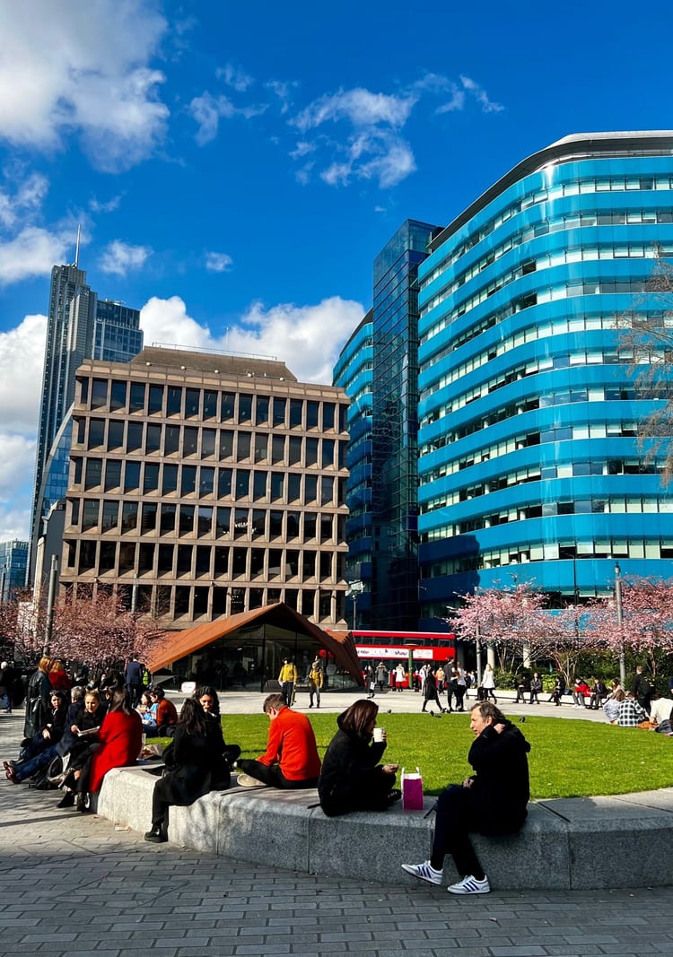 A photo of Aldgate Square